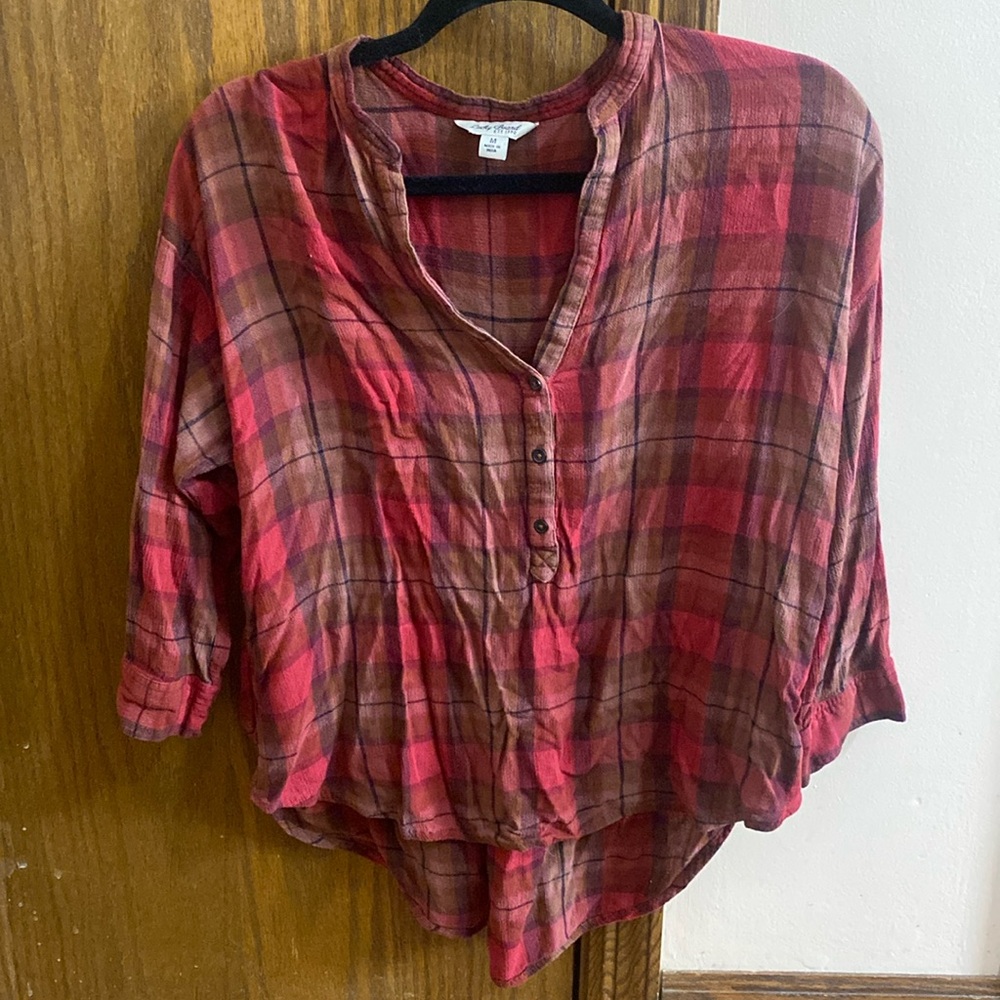 Lucky Brand size medium half button-up flannel